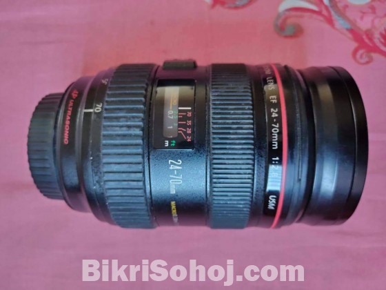 Cannon 24-70 1:2.8L USM lens for sale